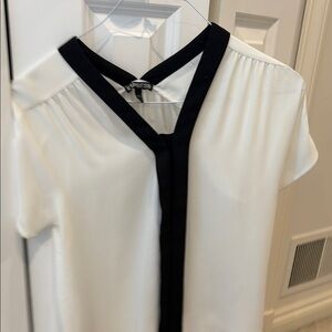 Express Women's Blouse with Black Trim